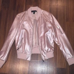 NEW Forever 21 faux leather jacket (CROME PINK)